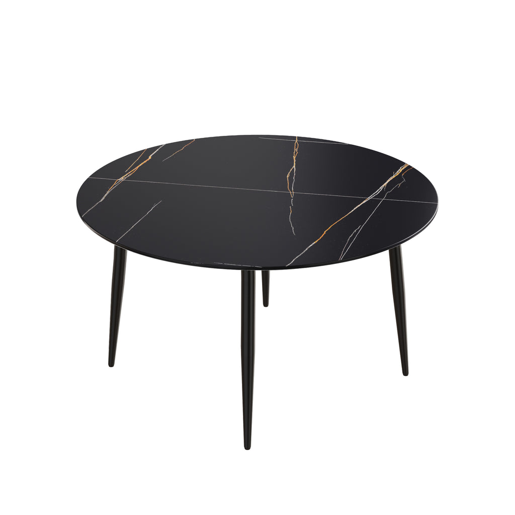 53.15" Modern Artificial Stone Dining Table
