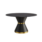 53.15" Modern Artificial Stone Round Dining Table