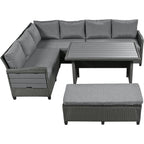 TOMAX 5-Piece Outdoor Patio Rattan Sofa Set