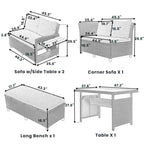 5-Piece Sectional Sofa Set