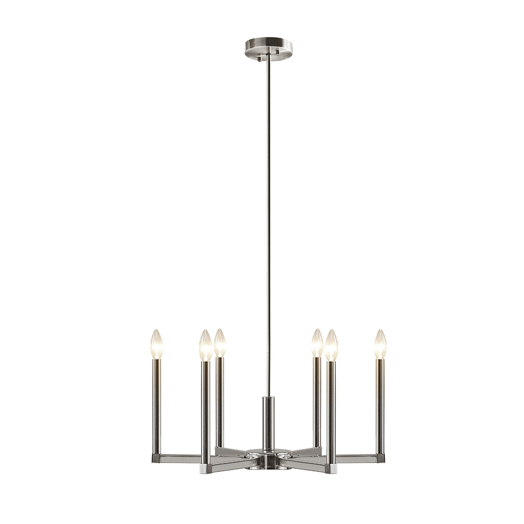 6-Light Contemporary Candelabra Styled Chandelier