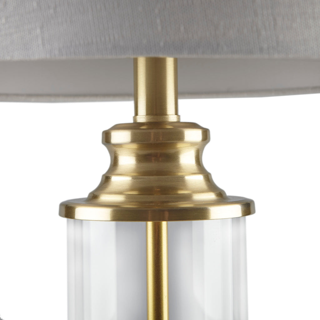 Glass Cylinder Table Lamp Set of 2