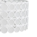 4-Light Glass Drum Shade Chandelier