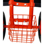 Rolling Garden Scooter Garden Cart Seat with Wheels and Tool Tray
