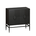 Modern 2 Door Wooden Storage Cabinet Accent Cabinet