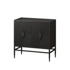 Modern 2 Door Wooden Storage Cabinet Accent Cabinet