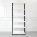 Fiona Wood and Metal Walk-in Closet with Five Shelves