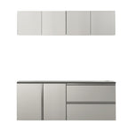 Nova Series 64 in. W x 72 in. H x 20 in. D Metallic Cabinet