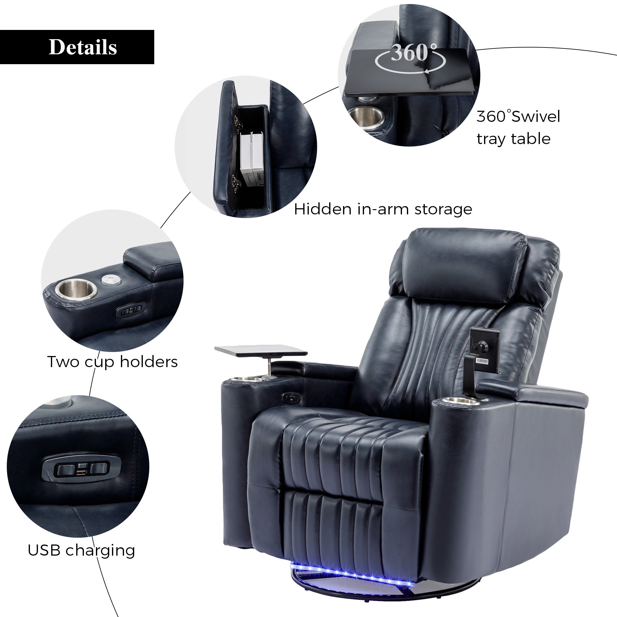 270° Power Swivel Recliner