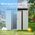 6ft x 5ft Outdoor Metal Storage Shed With Window