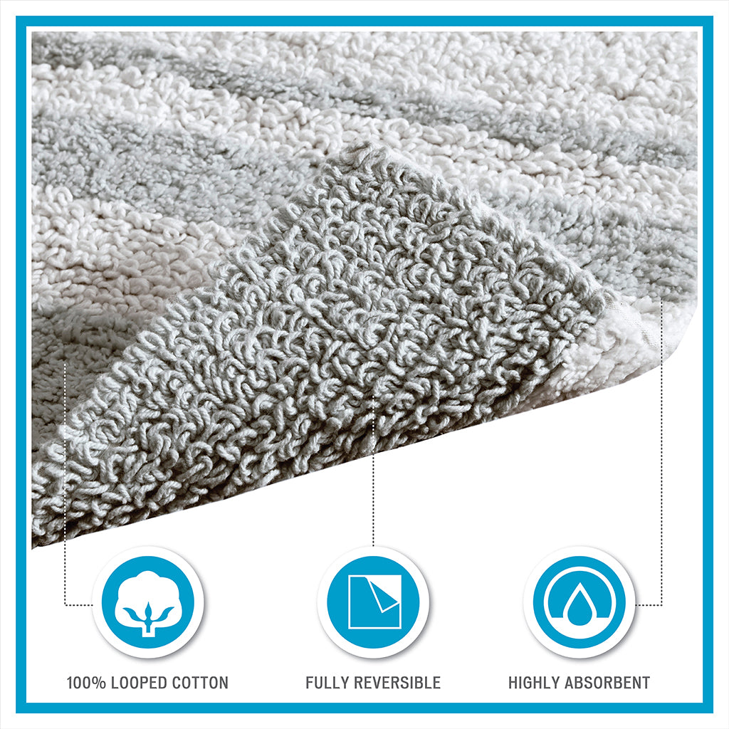 Reversible Bath Rug in Taupe