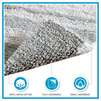 Reversible Bath Rug in Taupe