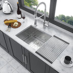 23 x 18 x 9 Inch Undermount Sink - Single Bowl Stainless Steel Kitchen Sink