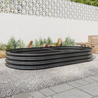 Oval Large Metal Raised Garden Bed