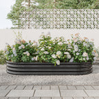 Oval Large Metal Raised Garden Bed