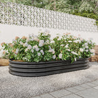 Oval Large Metal Raised Garden Bed