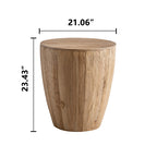 21.06" Vintage Style Bucket Shaped Coffee Table