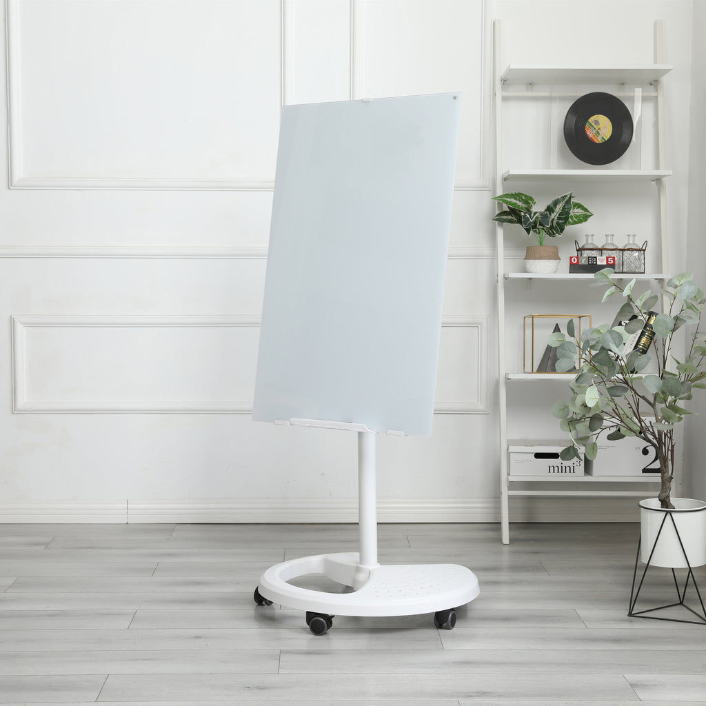 Removable Adjustable Height Tempered Glass Whiteboard