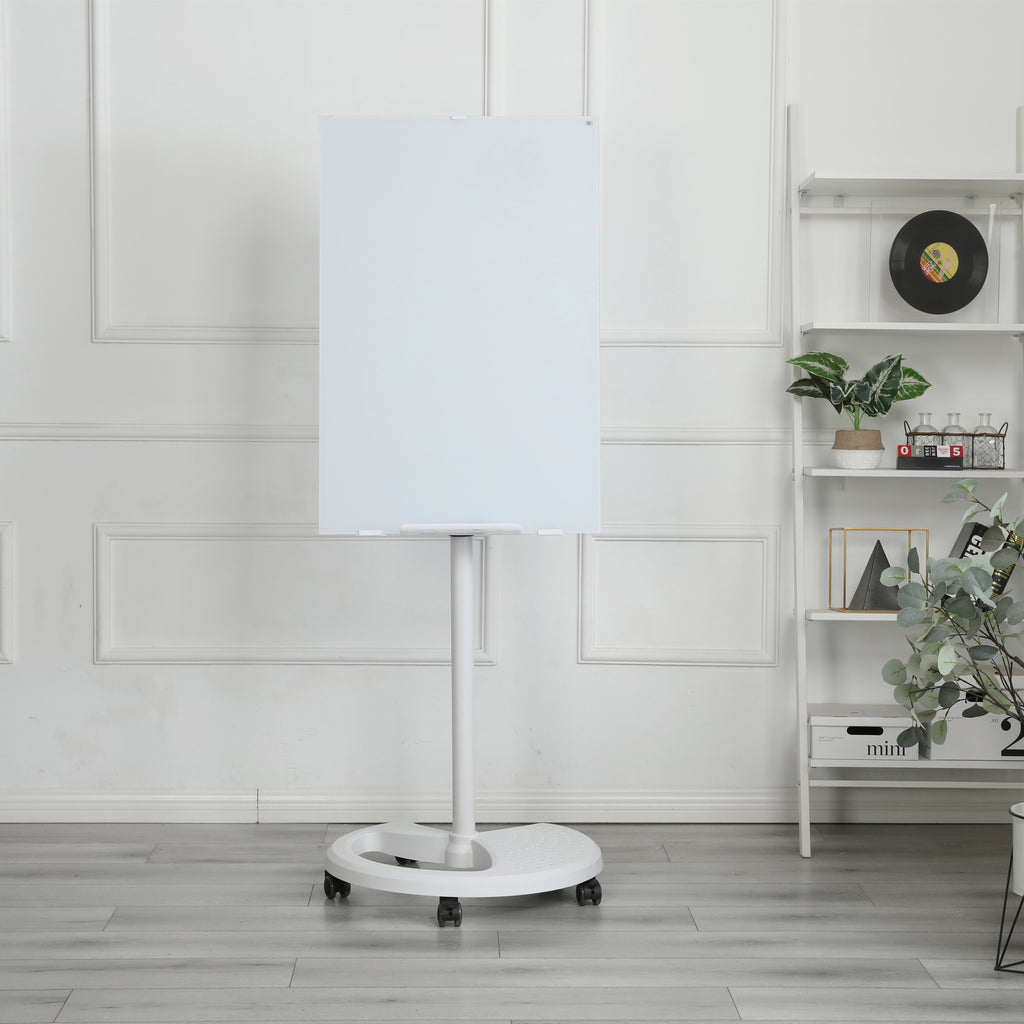 Removable Adjustable Height Tempered Glass Whiteboard
