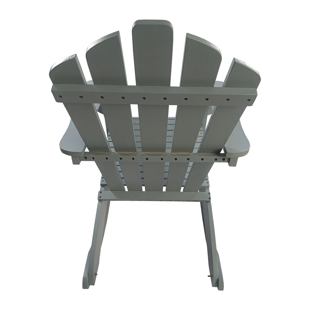 Reclining Wooden Outdoor Rocking Adirondack Chair