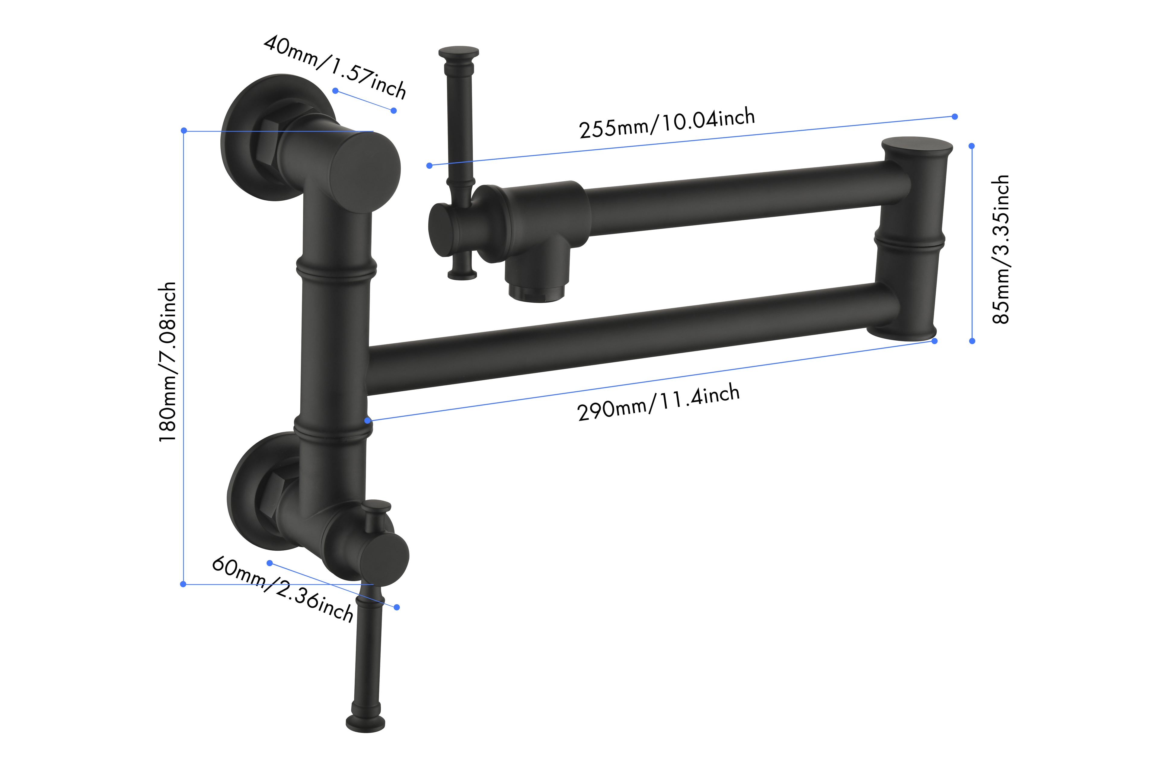Modern Brass Pot Filler Faucet