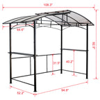 Grill Gazebo 8x5ft Outdoor Patio Canopy