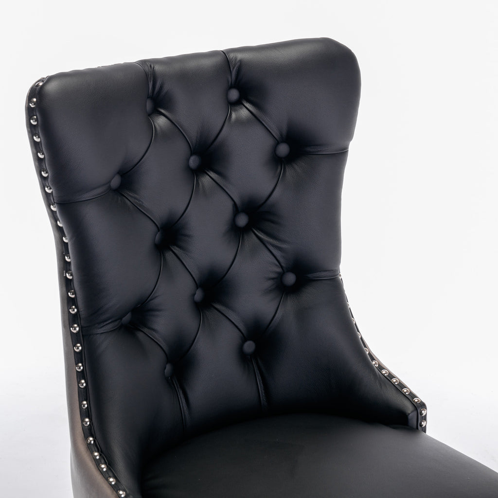 Nikki Collection Modern Tufted Dining Chair Set
