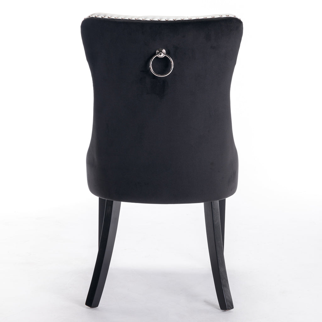 Nikki Collection Modern Tufted Dining Chair Set