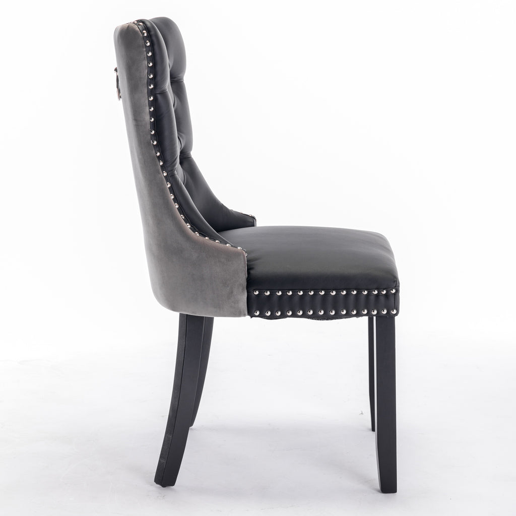 Nikki Collection Modern Tufted Dining Chair Set
