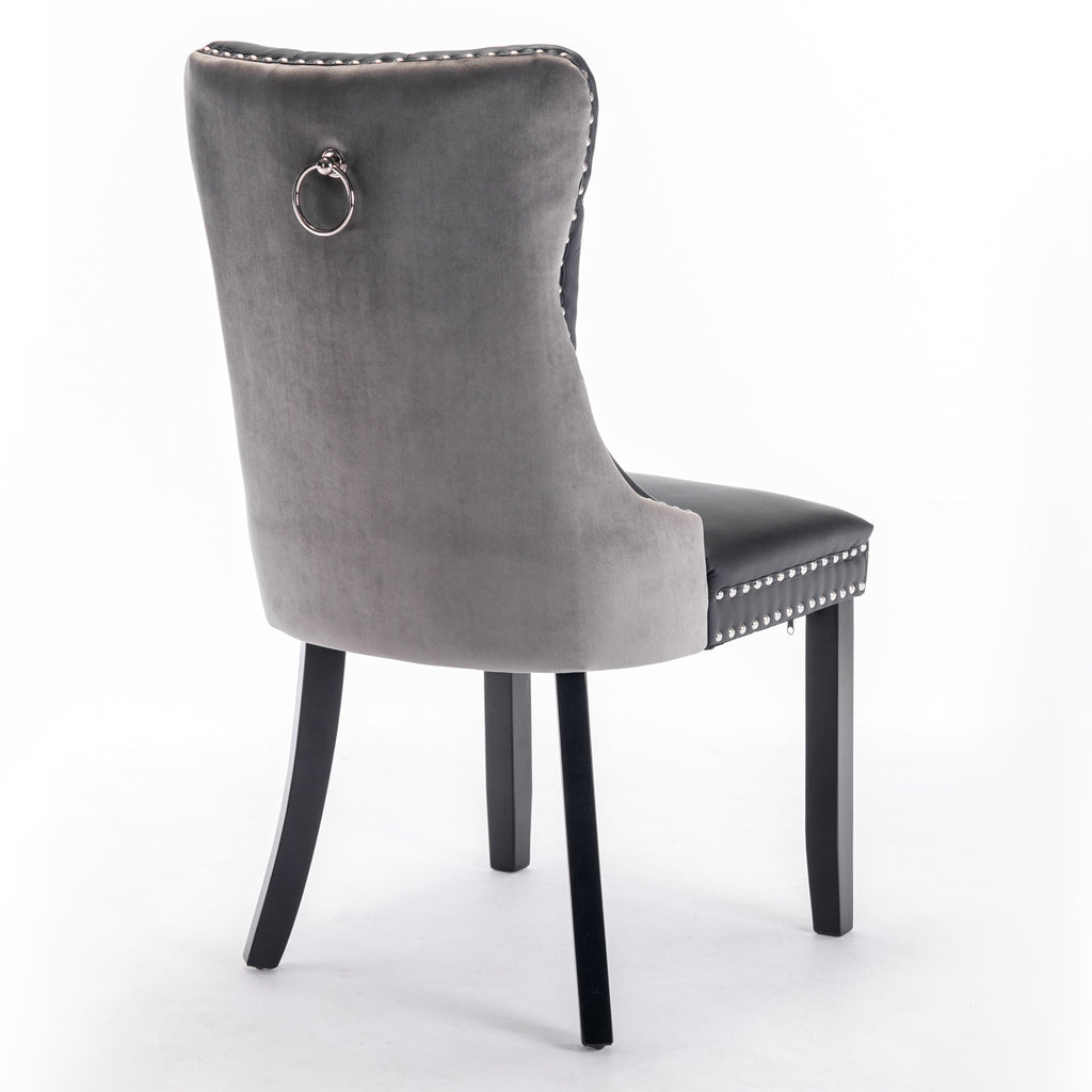Nikki Collection Modern Tufted Dining Chair Set