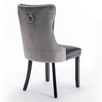 Nikki Collection Modern Tufted Dining Chair Set