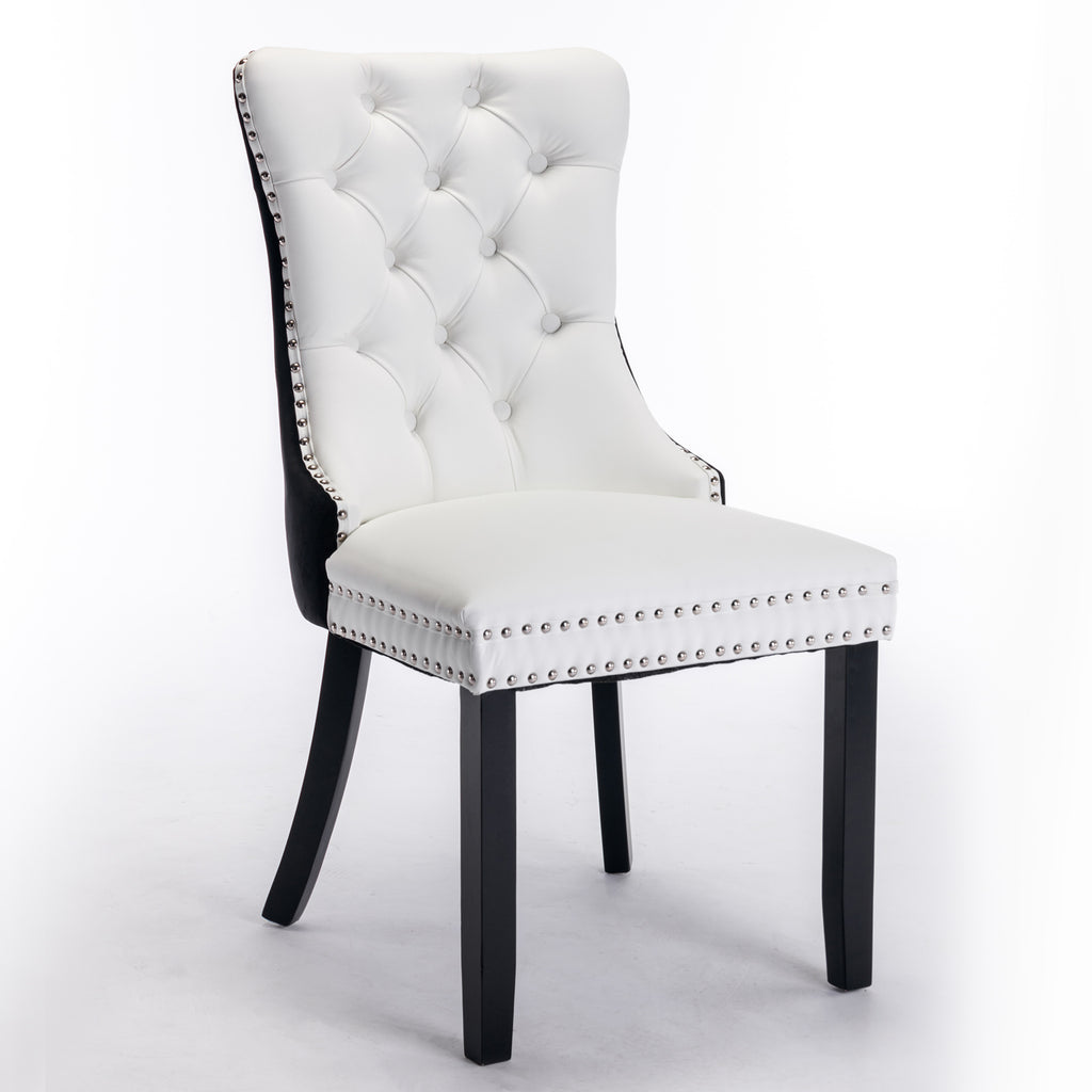 Nikki Collection Modern Tufted Dining Chair Set