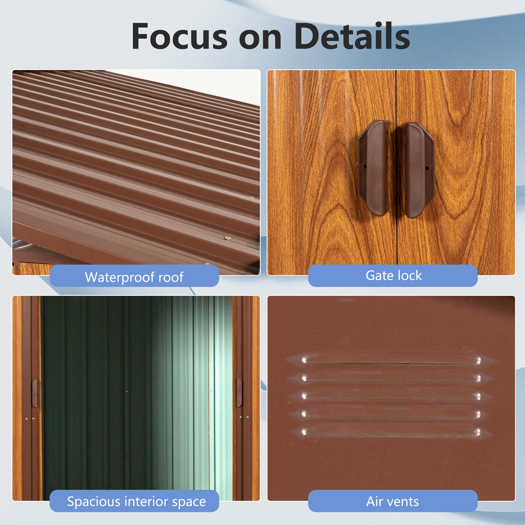 6 Ft. W X 6 Ft. D Metal Storage Shed