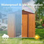 6 Ft. W X 6 Ft. D Metal Storage Shed