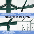 6X10FT Polycarbonate Greenhouse with Raised Base