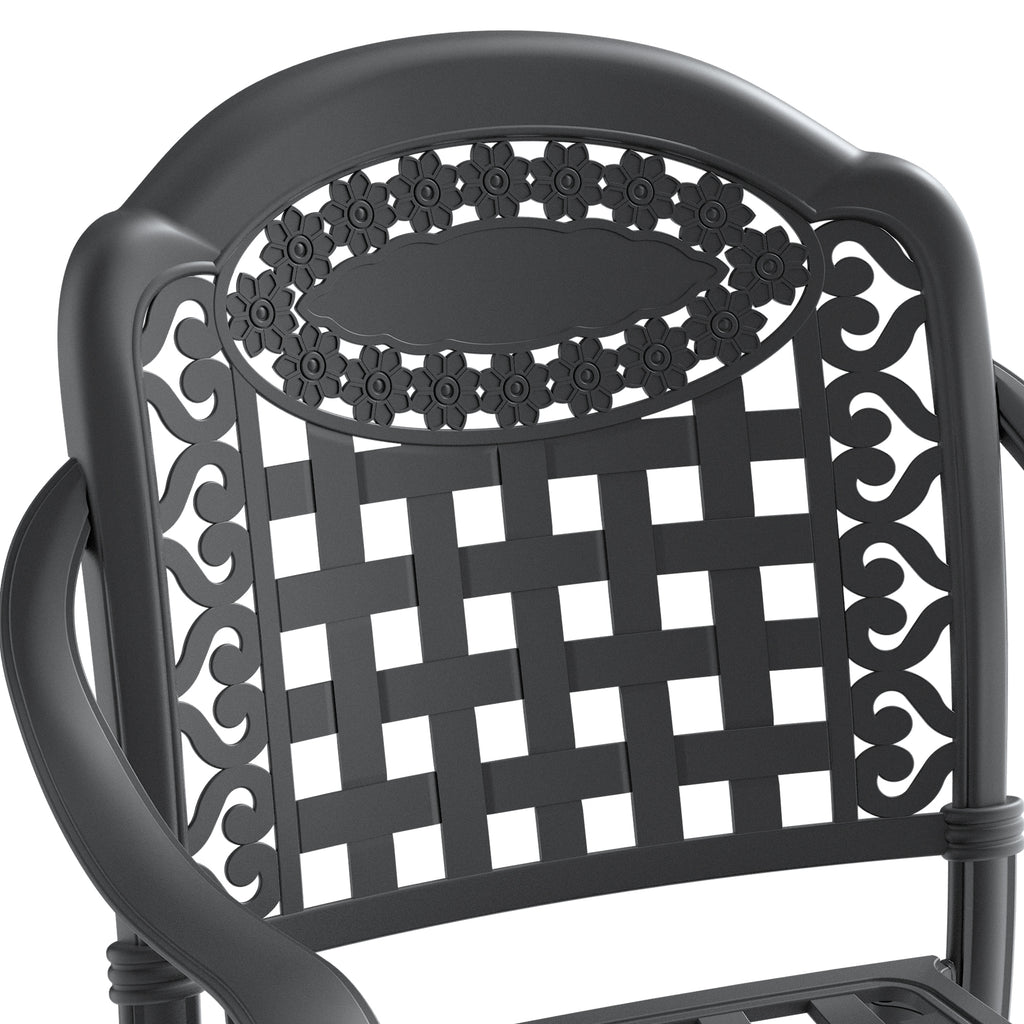 5-Piece Set Of Cast Aluminum Patio Furniture