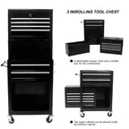 Tool Cabinet on Wheels - 6-Drawer Lockable Rolling Tool Chest