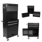 Tool Cabinet on Wheels - 6-Drawer Lockable Rolling Tool Chest