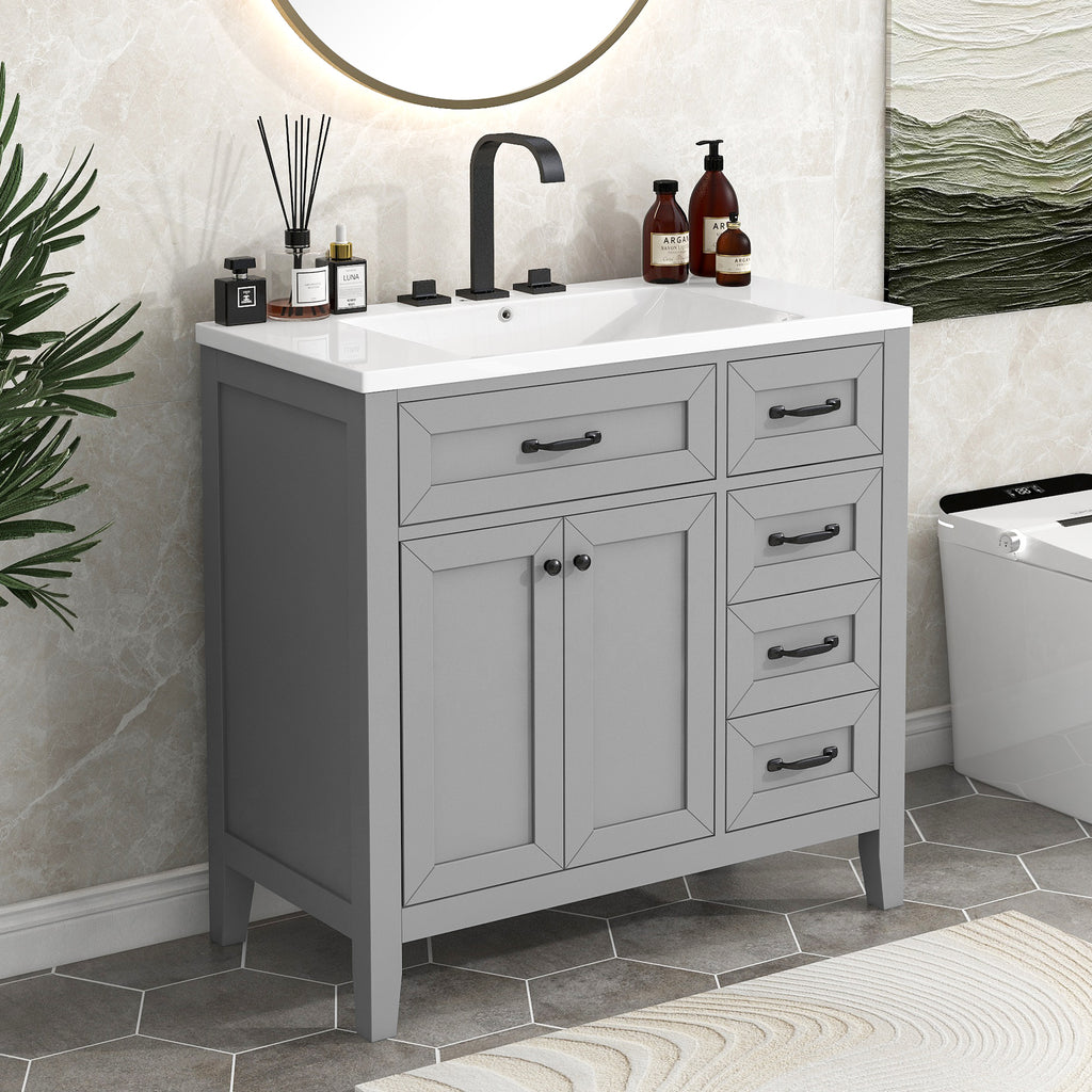 36" Bathroom Vanity with Sink Combo