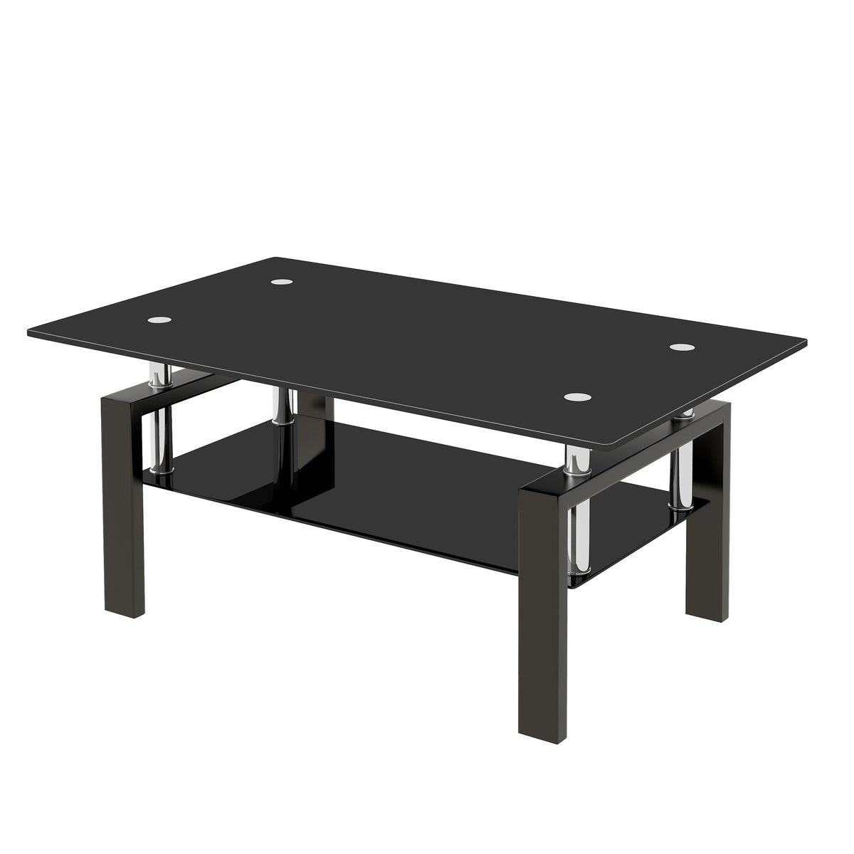Tempered Black Glass Coffee Table