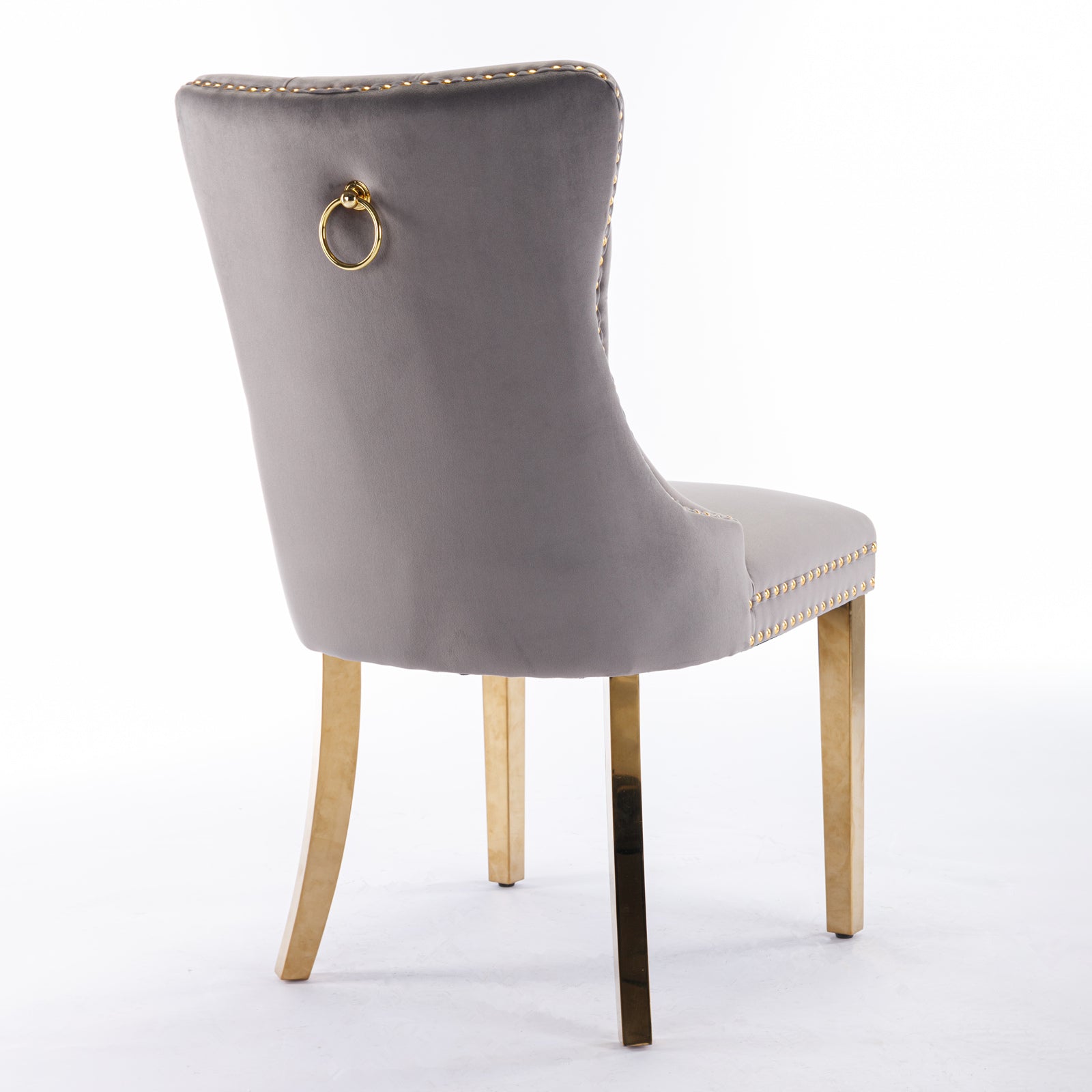 Nikki Collection Velvet Upholstered Dining Chair Set of 2