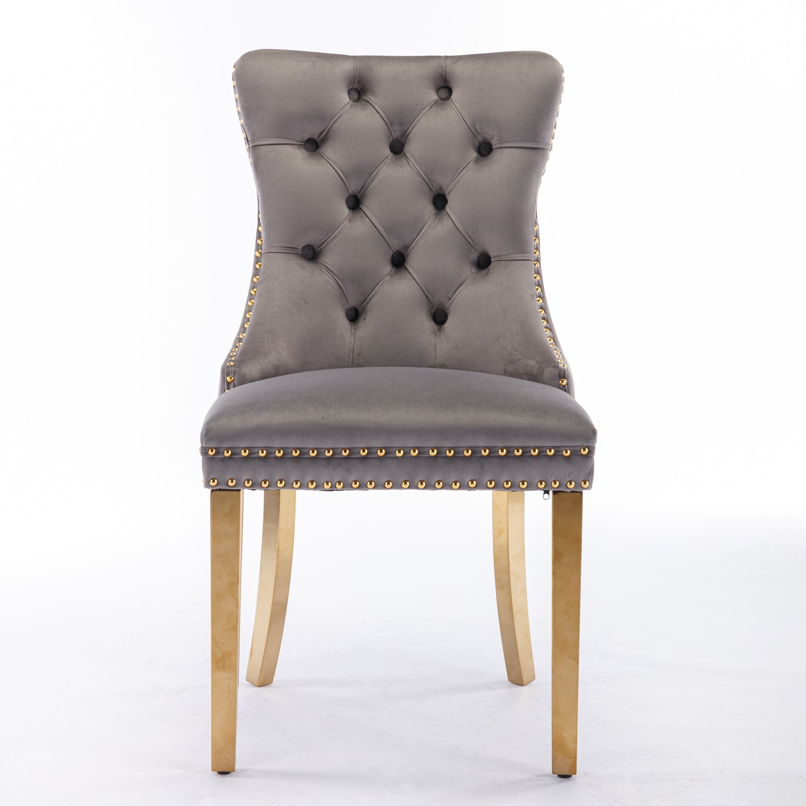 Nikki Collection Velvet Upholstered Dining Chair Set of 2