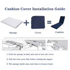 Outdoor Lounge Chair Cushion Replacement - Navy