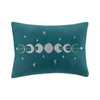 Full/Queen Velvet Comforter Set with Throw Pillow