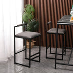 Set of 2 Counter Height Barstools with Back
