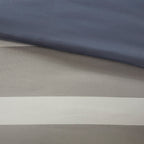 Queen Striped Comforter Set with Bed Sheets