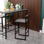 Set of 2 Counter Height Barstools with Back