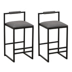 Set of 2 Counter Height Barstools with Back