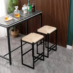 Set of 2 Backless Bar Stools for Kitchen Counter