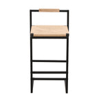 Set of 2 Bar Stools with Back